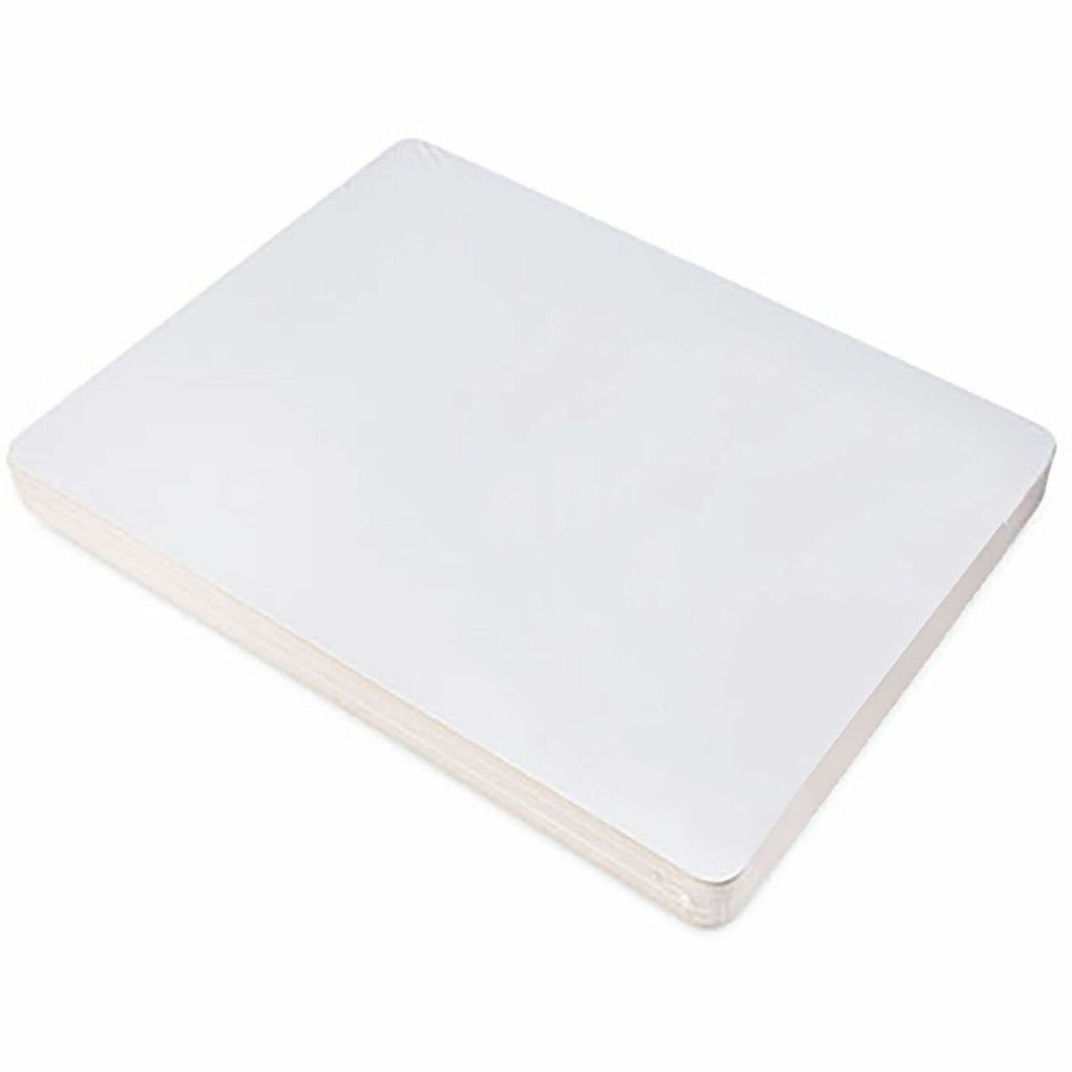 Lorell Double-Sided Dry-Erase Lap Boards - White Hardboard, Melamine Surface - Lap - Wipeable - 6 / Pack