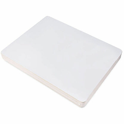 Lorell Double-Sided Dry-Erase Lap Boards - White Hardboard, Melamine Surface - Lap - Wipeable - 6/Pack - 6 / Carton