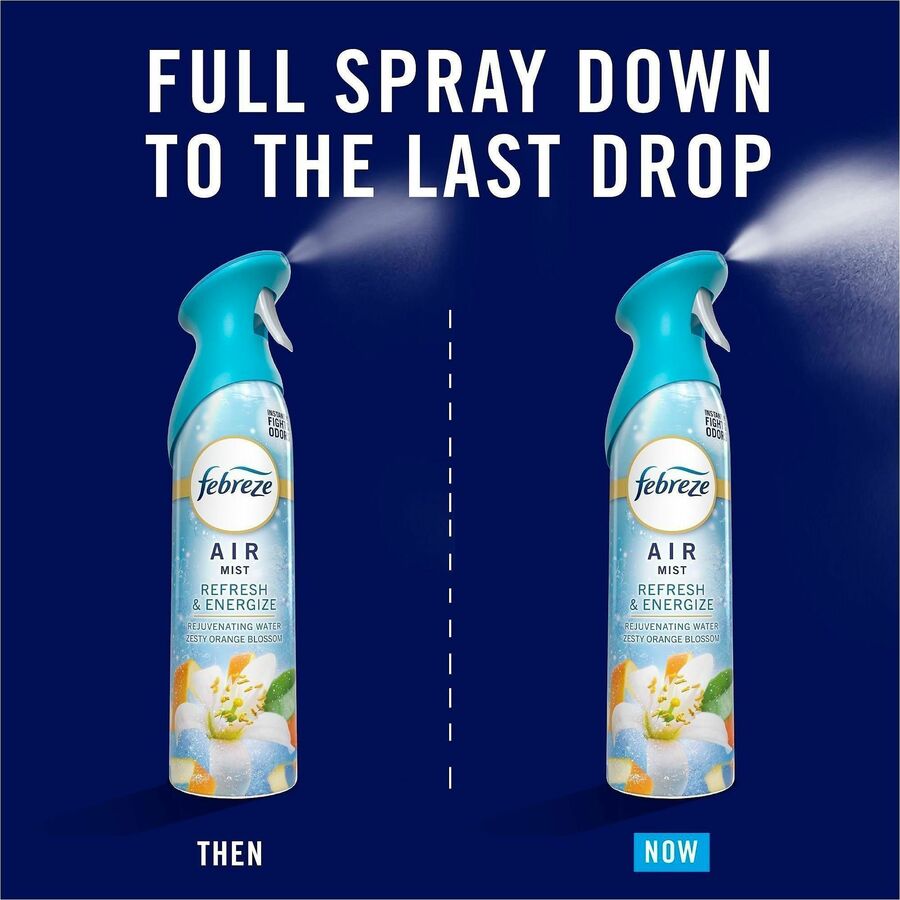 Febreze Air Mist Air Freshener Spray - Spray - 8.1 fl oz (0.3 quart) - Refresh & Energize - Odor Neutralizer, Long Lasti
