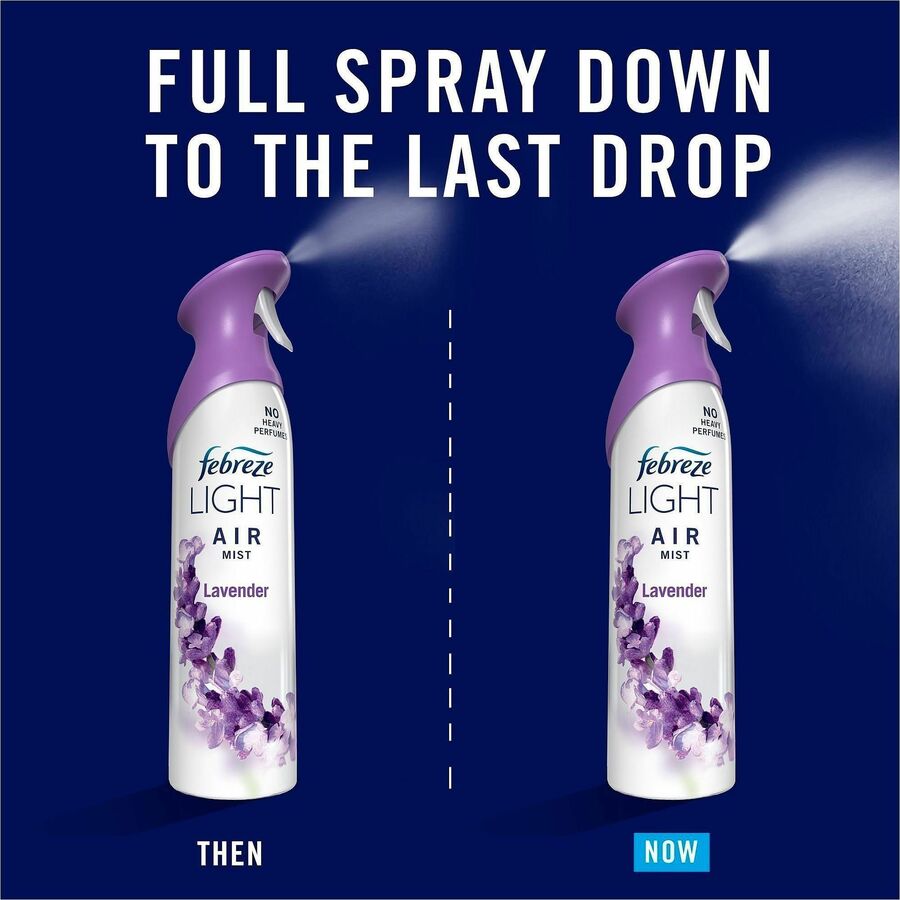 Febreze Air Mist Air Freshener Spray - Spray - 8.1 fl oz (0.3 quart) - Lavender - Odor Neutralizer, Long Lasting - 6 / C
