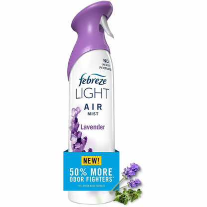 Febreze Air Mist Air Freshener Spray - Spray - 8.1 fl oz (0.3 quart) - Lavender - Odor Neutralizer, Long Lasting - 6 / C