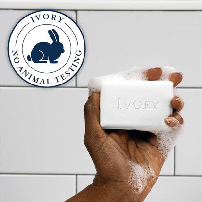 Ivory Bar Soap - Original Scent - 3.17 oz - Dirt Remover - Skin - White - Paraben-free, Phthalate-free, Perfumed - 24 / 