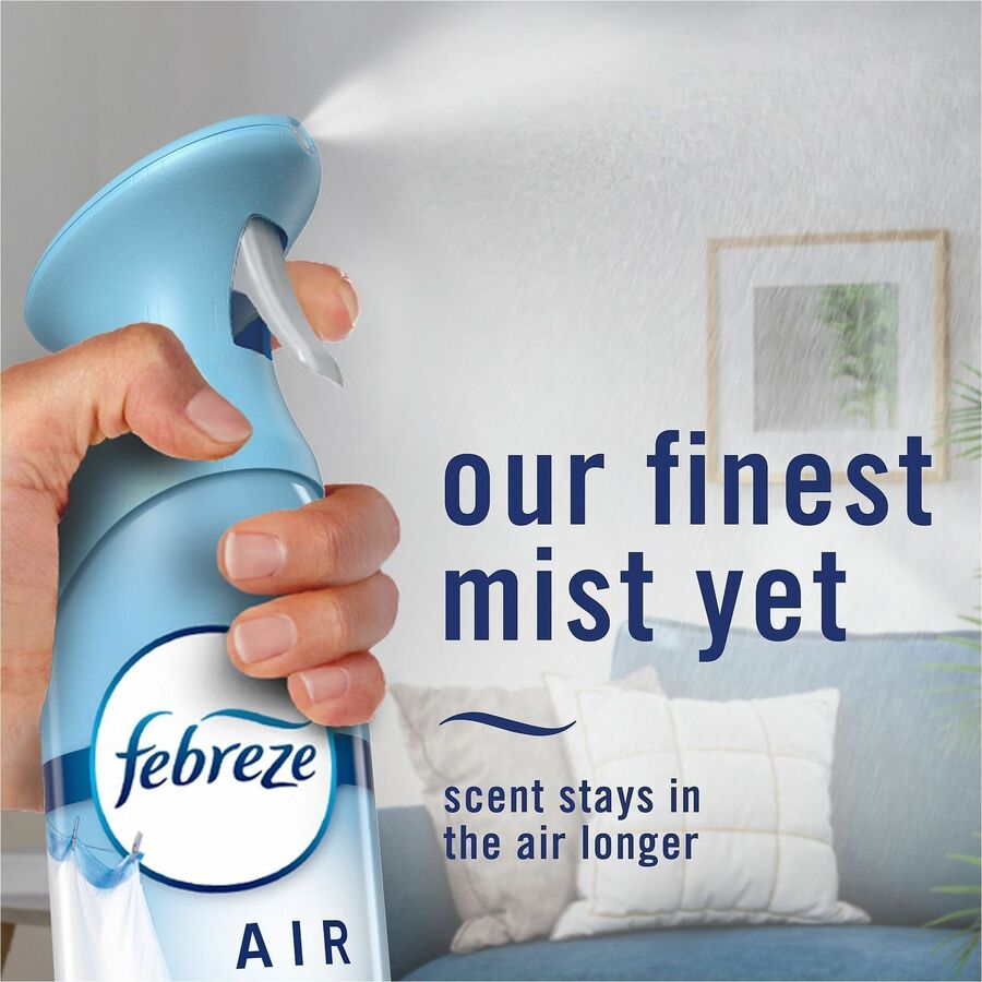 Febreze Air Mist Air Freshener Spray - Spray - 8.1 fl oz (0.3 quart) - Linen & Sky - Odor Neutralizer, Long Lasting - 2/