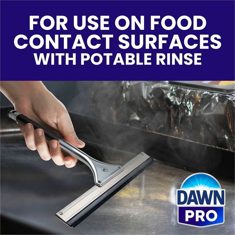 Dawn Pro Hi-Temp Grill Cleaner - For Grill, Kitchen, Commercial - 1 quart - Non-corrosive - Yellow - 6 / Carton