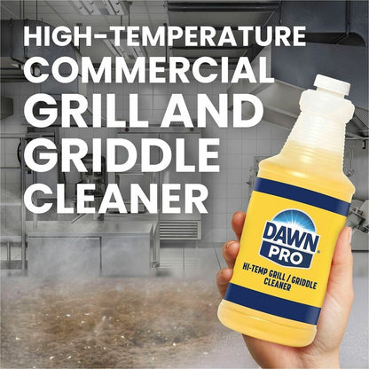 Dawn Pro Hi-Temp Grill Cleaner - For Grill, Kitchen, Commercial - 1 quart - Non-corrosive - Yellow - 6 / Carton