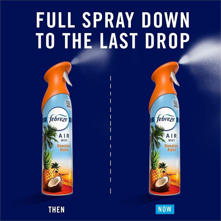 Febreze Air Mist Air Freshener Spray - Spray - 8.1 fl oz (0.3 quart) - Hawaiian Aloha - Odor Neutralizer, Long Lasting -