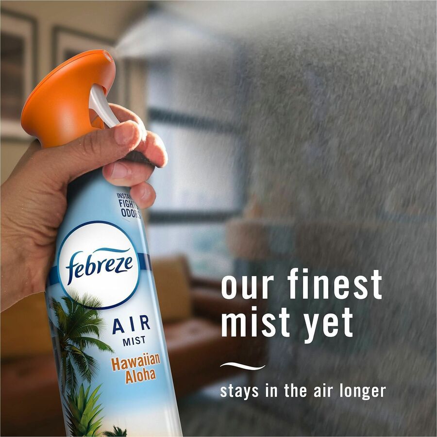 Febreze Air Mist Air Freshener Spray - Spray - 8.1 fl oz (0.3 quart) - Hawaiian Aloha - Odor Neutralizer, Long Lasting -