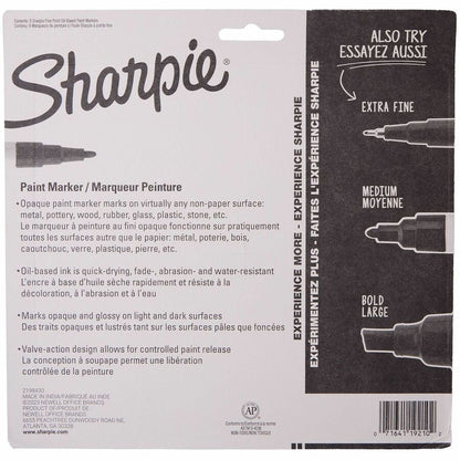 Sharpie Oil-Based Paint Markers - Erasable - Assorted Ink - Oil Based - School, Project, Glass - 8 / Pack