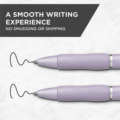 Sharpie S-Gel Pens - 0.7 mm Pen Point - Black Ink - Gel-based - Icy Violet Barrel - Writing, Home, School, Office - 12 /