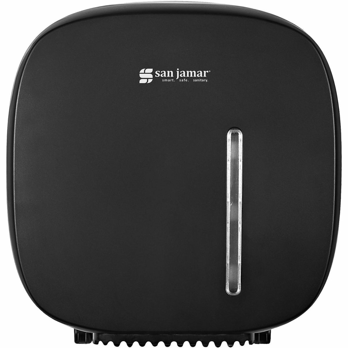 San Jamar <p>Timeless Single JBT Tissue Dispenser</p> - 11.2" Height x 10.7" Width x 4.8" Depth - Plastic - Black - 1 Ea