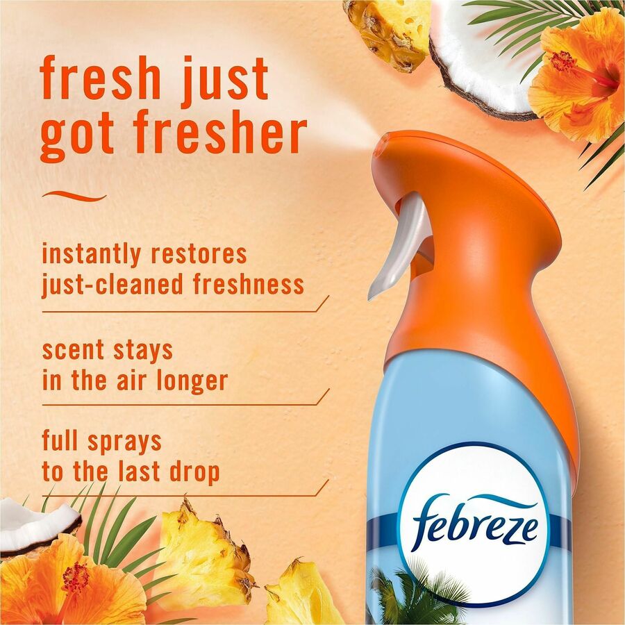 Febreze Air Mist Air Freshener Spray - Spray - 8.1 fl oz (0.3 quart) - Hawaiian Aloha - Odor Neutralizer, Long Lasting -