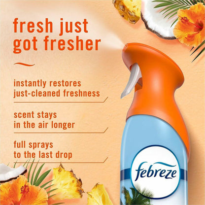 Febreze Air Mist Air Freshener Spray - Spray - 8.1 fl oz (0.3 quart) - Hawaiian Aloha - Odor Neutralizer, Long Lasting -
