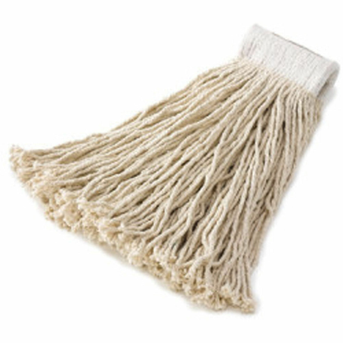 Rubbermaid Commercial 24 oz Cut-End Rayon Finish Mop - 7" Width x 5.5" Length - Cut Ends, 4-ply Yarn, Mildew Resistant, 