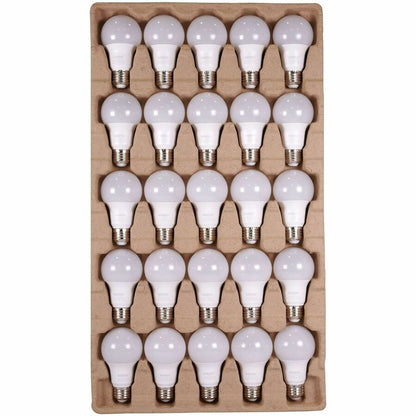 Satco A19 LED Non-Dimmable Bulbs - 9 W - 60 W Incandescent Equivalent Wattage - 120 V - 760 lm - A19 Size - Frosted - 10
