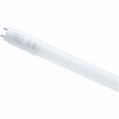 Satco LED Type-A T8 Tube Bulbs - 17 W - 2600 lm - Linear - T8 Size - Frosted - White, Soft White, Daylight Light Color -