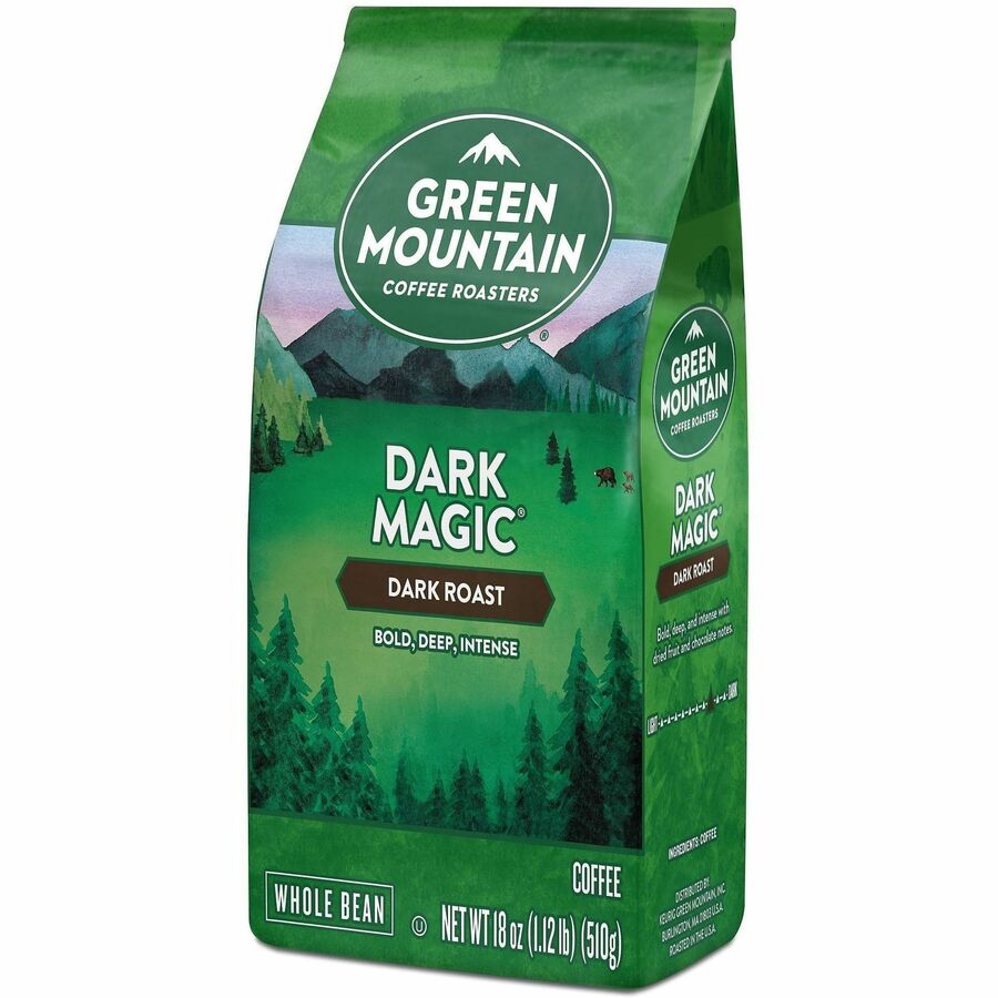 Green Mountain Coffee Whole Bean Dark Magic Coffee - Dark - Whole Bean - Dark Magic - Kosher - 6 / Carton