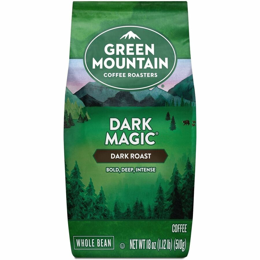 Green Mountain Coffee Whole Bean Dark Magic Coffee - Dark - Whole Bean - Dark Magic - Kosher - 6 / Carton