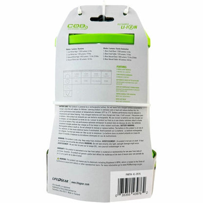 Life+Gear Hybrid USB-Rechargeable Lantern - LED - 1600 lm Lumen - 3 x AA - Alkaline, Lithium (Li) - Battery Rechargeable
