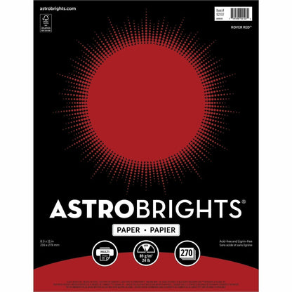 Astrobrights Colored Paper - Letter - 8 1/2" x 11" - 24 lb Basis Weight - FSC - Acid-free, Lignin-free, Archival-safe, N