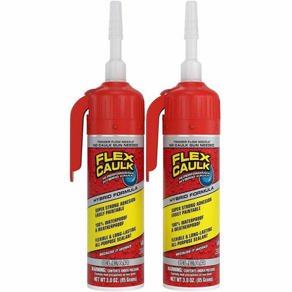 FLEX Advanced High-Performance Caulk - Clear - 0.19 lb - 1