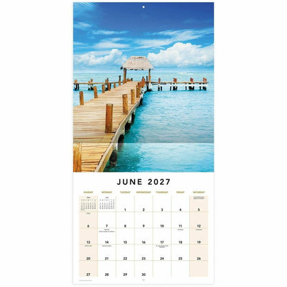 Mead Paradise Monthly Wall Calendar - Monthly - 12 Month - January 2027 to December 2027 - 12" x 12" Sheet Size - 1.37" 