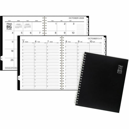 Mead BIG PLANS Weekly/Monthly Planner - Julian Dates - Weekly, Monthly - 15 Month - October 2026 to December 2027 - 7:00