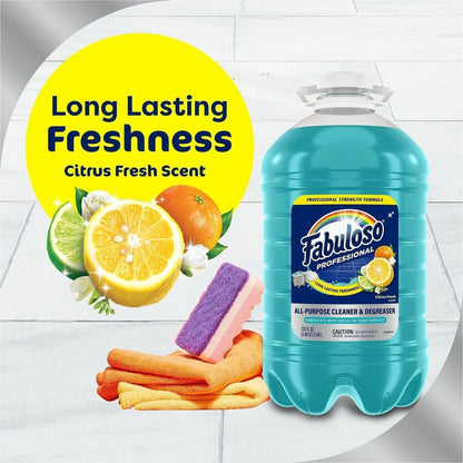 Fabuloso Ocean Multi-use Cleaner - For Multipurpose - Concentrate - Liquid - 125 fl oz (3.9 quart) - Citrus, Fresh, Lave