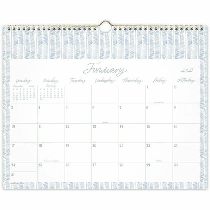 Cambridge Leah Bische Monthly Wall Calendar - Monthly - 12 Month - January 2027 to December 2027 - 15" x 12" Sheet Size 