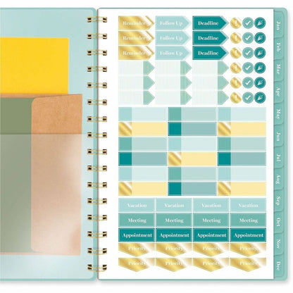 Cambridge Glimmer Weekly/Monthly Planner - Monthly, Weekly - 12 Month - January 2027 to December 2027 - 5 1/2" x 8 1/2" 