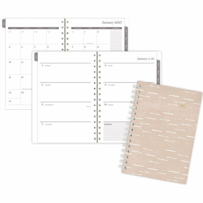 Cambridge Desert Grain Weekly/Monthly Planner - Monthly, Weekly - 12 Month - January 2027 to December 2027 - 5 1/2" x 8 