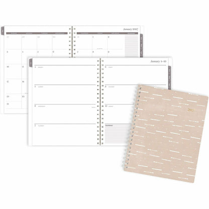 Cambridge Desert Grain Weekly/Monthly Planner - Monthly, Weekly - 12 Month - January 2027 to December 2027 - Letter - 8 