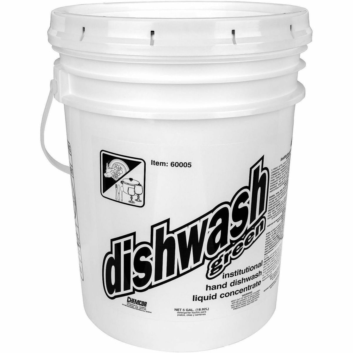 Genuine Joe Dishwash Green Liquid Dish Soap - For Multipurpose - Concentrate - Liquid - 640 fl oz (20 quart) - Pleasant 