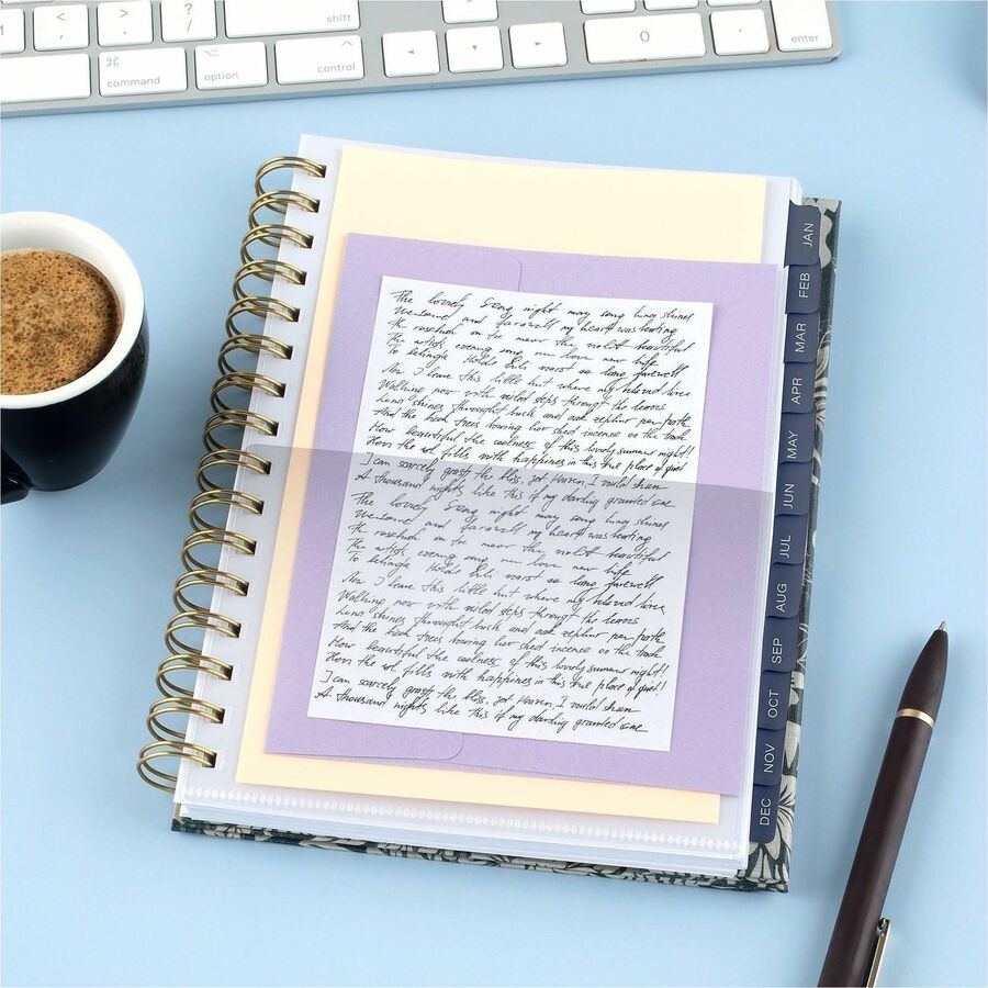 Cambridge Denim Blooms Monthly Planner - Monthly - 12 Month - January 2027 to December 2027 - 5 1/2" x 8 1/2" Sheet Size