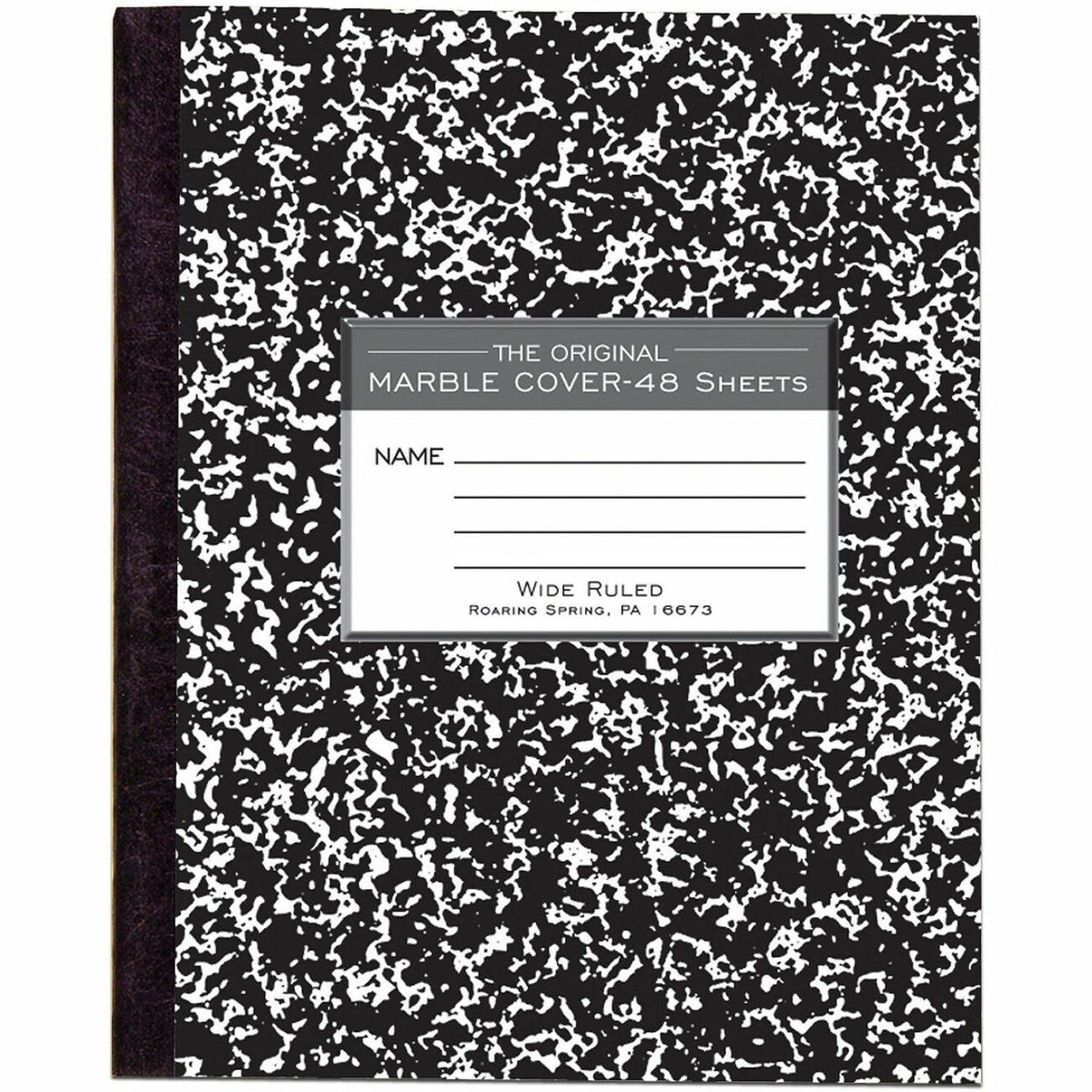 Roaring Spring Tape Bound Composition Notebooks - 48 Sheets - 96 Pages - Sewn/Tapebound - Both Side Ruling Surface - Wid