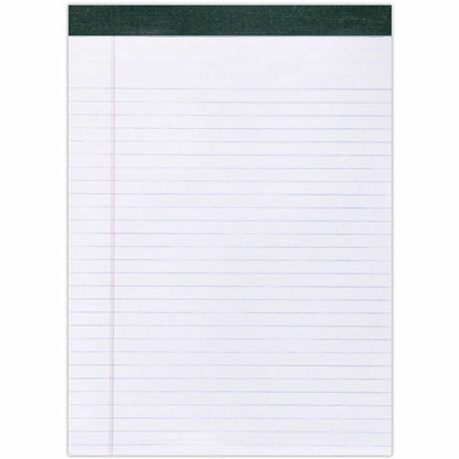 Roaring Spring Recycled Legal Pads - 40 Sheets - 80 Pages - Stapled/Tapebound - Both Side Ruling Surface - Wide Ruled Fr