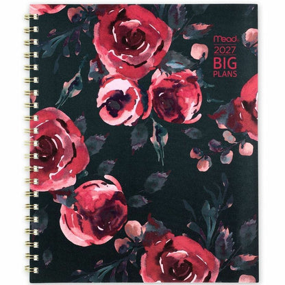 Mead BIG PLANS Tea Part Weekly/Monthly Planner - Weekly, Monthly - 15 Month - October 2026 to December 2027 - Letter - 8