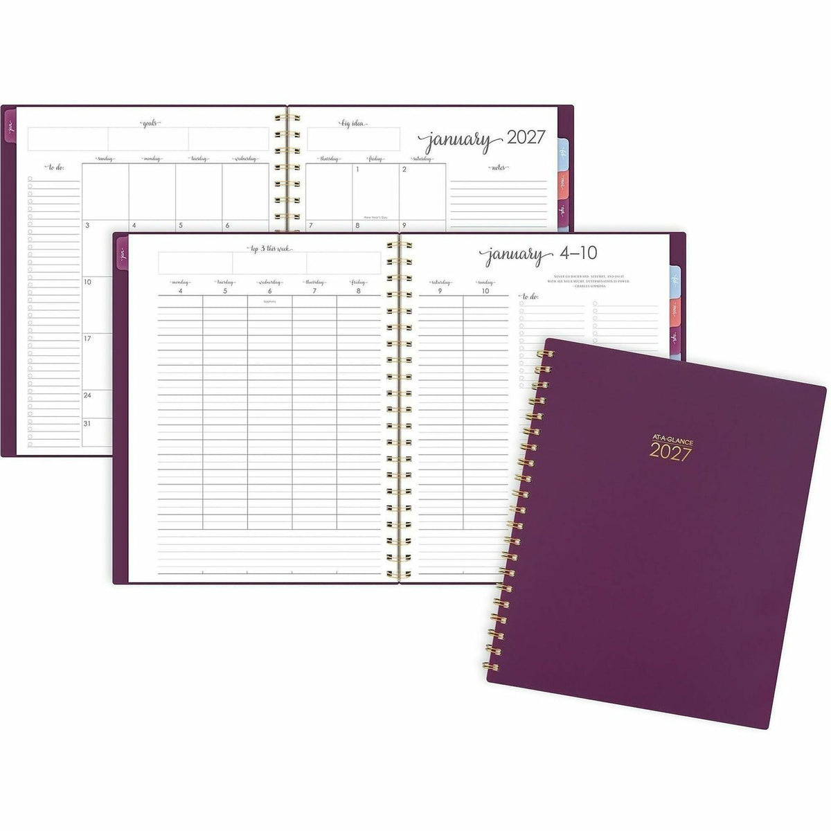 At-A-Glance Harmony Weekly/Monthly Planner - Weekly, Monthly - 13 Month - January 2027 to January 2028 - Letter - 8 1/2"