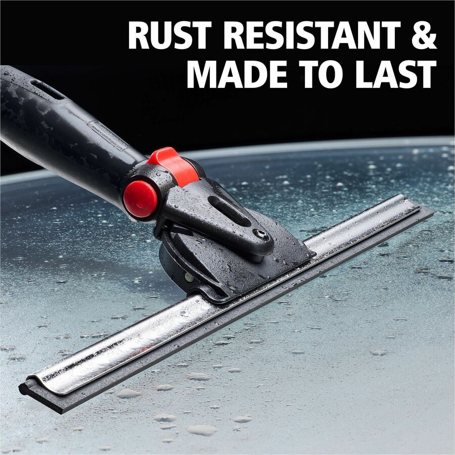 Rubbermaid Commercial Glass Squeegee - Rubber Blade - 1.6" Height x 7.6" Width x 17.8" Length