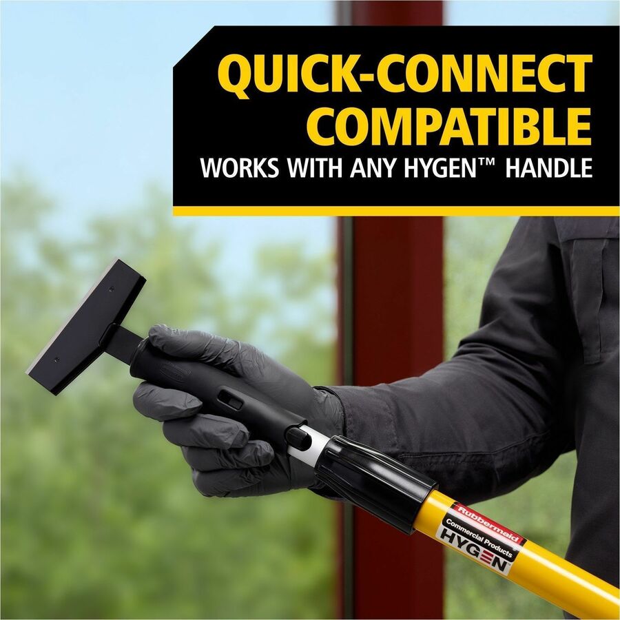 Rubbermaid Commercial Glass Scraper - 1.3" Height x 4.3" Width x 9.7" Length - Rust Resistant, Durable, Ergonomic Handle