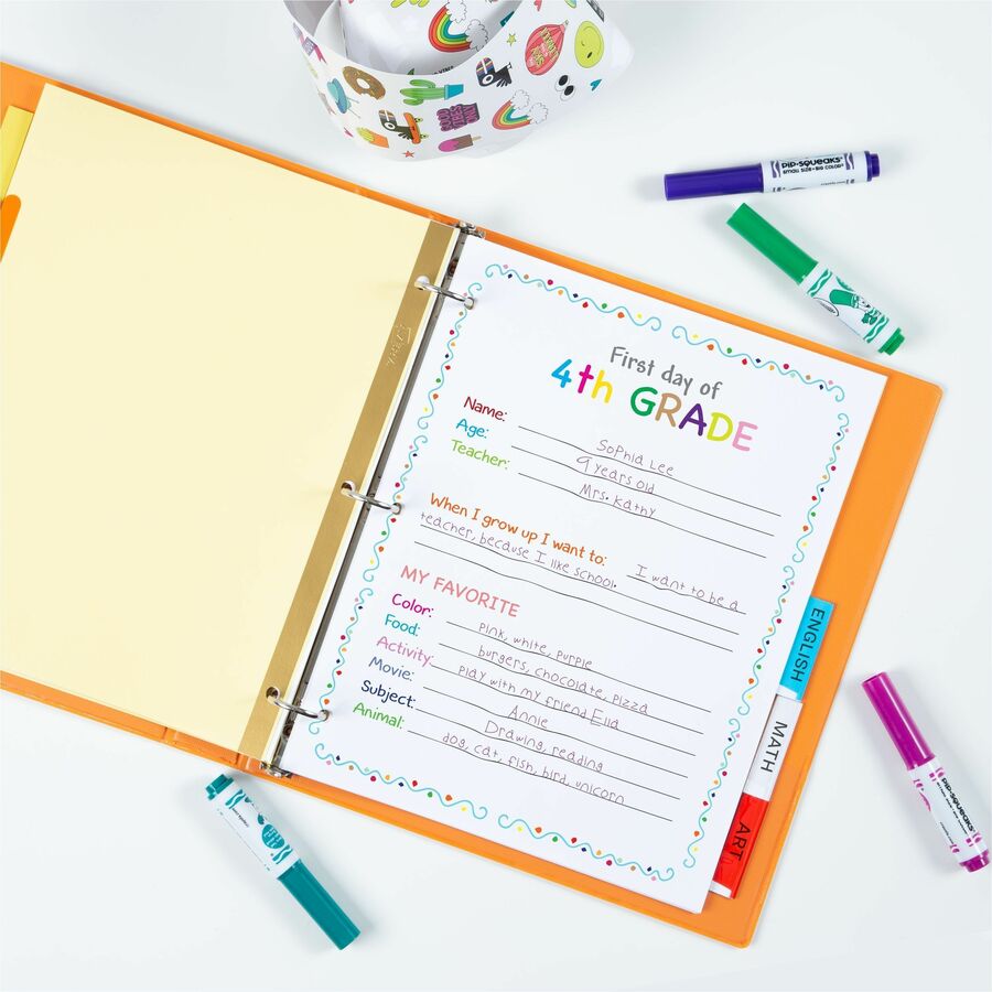 Avery Big Tab Insertable Dividers - 5 Tab(s)/Set - 8.5" Divider Width x 11" Divider Length - 3 Hole Punched - Buff Buff 