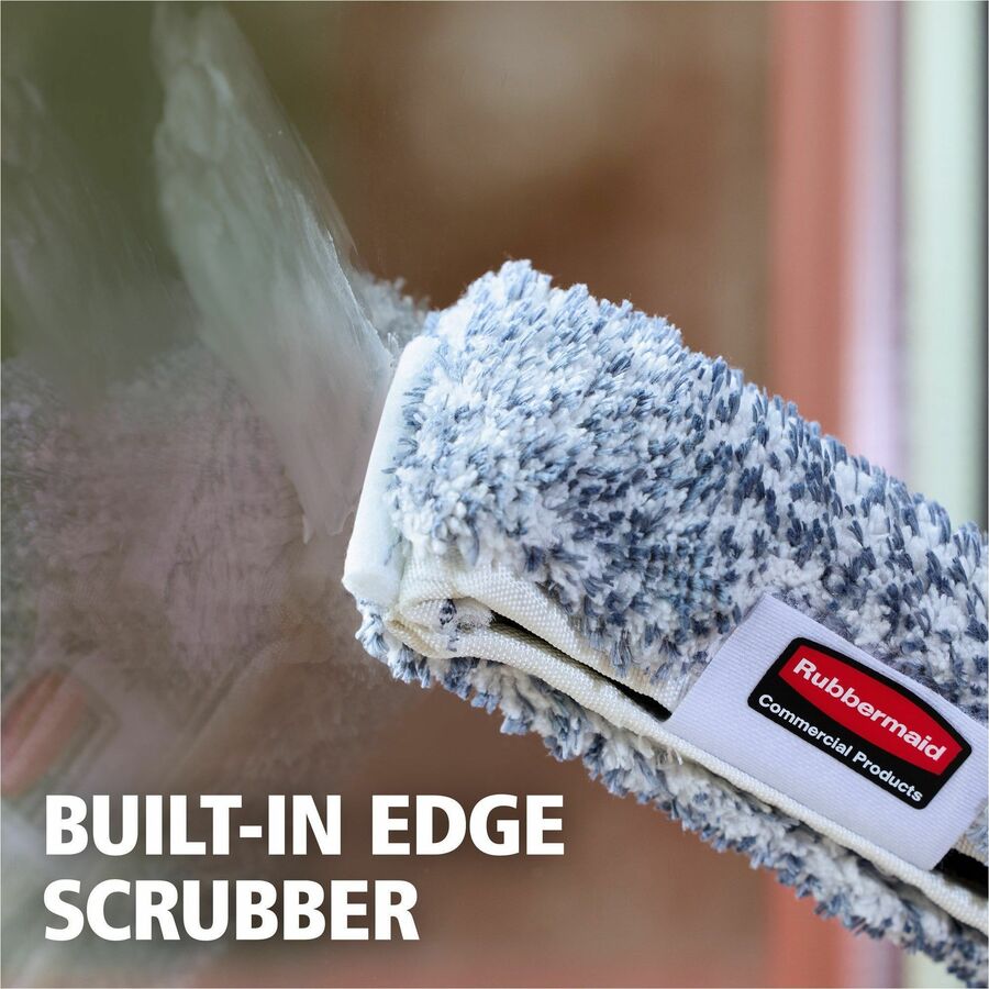 Rubbermaid Commercial HYGEN Microfiber Glass Washer - MicroFiber Blade - 1.5" Height x 7.1" Width x 10.2" Length