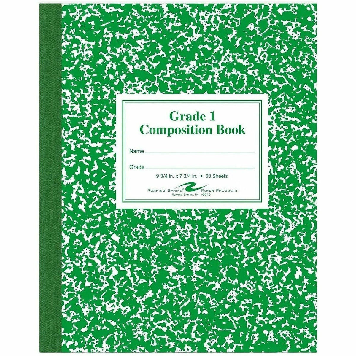 Roaring Spring First-grade Composition Books - 50 Sheets - 100 Pages - Sewn/Tapebound - Both Side Ruling Surface - Ruled