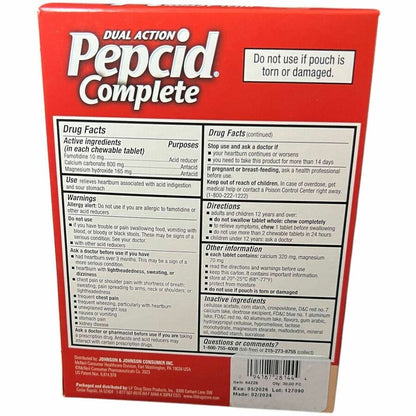 Lil' Drug Store Single Dose Pepcid Complete - For Heartburn, Acid Indigestion, Sour Stomach, First Aid - Berry