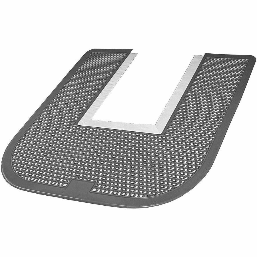 Impact Deodorizing Commode Mat - Commode, Restroom, Commercial, Floor, School, Restaurant - Black - 6 / Carton