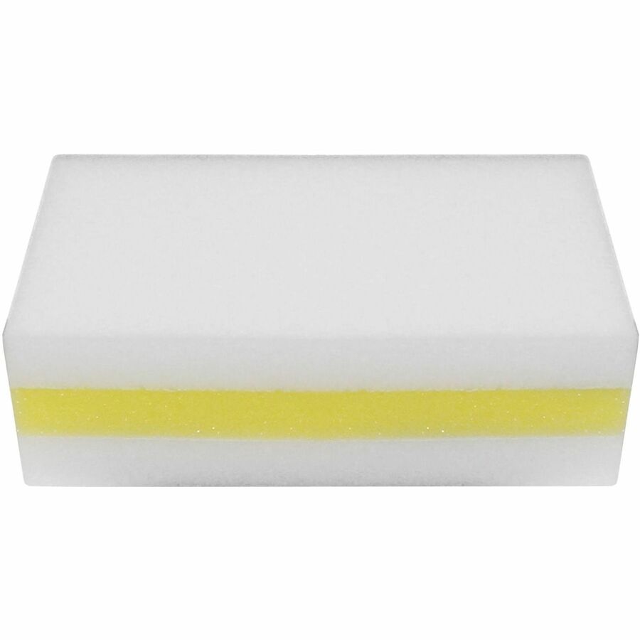 Impact Amazing Sponge - 1.8" Height x 3.5" Width x 5.8" Length - 30 / Carton - Melamine - White, Yellow