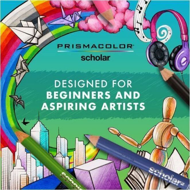 Prismacolor Scholar Coloured Pencil - Assorted Lead - 60 / Pack