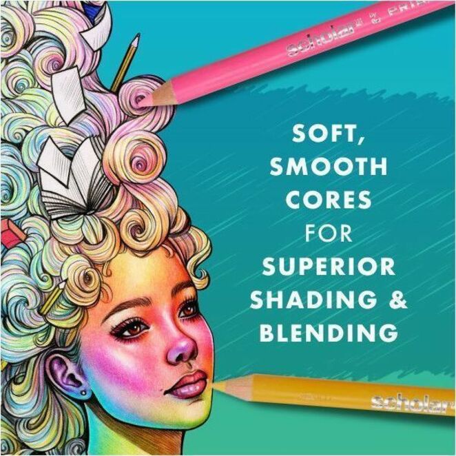 Prismacolor Scholar Coloured Pencil - Assorted Lead - 60 / Pack