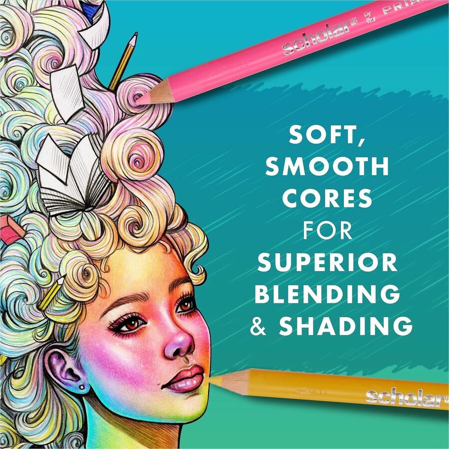 Prismacolor Scholar Colored Pencils - Assorted Lead - 48 / Pack