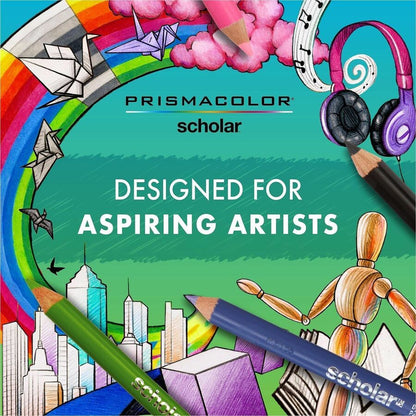 Prismacolor Scholar Colored Pencils - Assorted Lead - 48 / Pack
