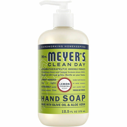 Mrs. Meyer's Clean Day Hand Soap Refill - Lemon Verbena, Lavender, Mild Citrus Scent - 12.50 fl oz - Grime Remover - Mul